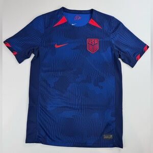 United States Shirt Youth Large Soccer Blue Red USA Nike Dri Fit Training Jersey